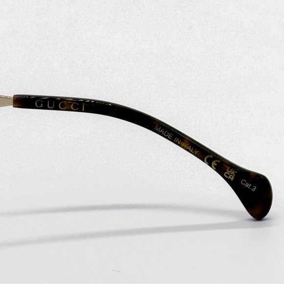 NEW GUCCI GG1104S 002 AVIATOR BROWN UNISEX SUNGLASSES GUCCI - Picture 10 of 12